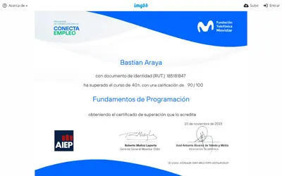 Credencial de Fundamentos de Programacion