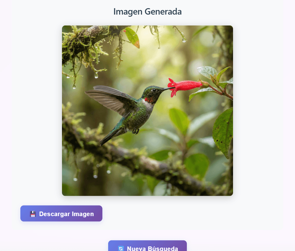 Captura de pantalla 2 del proyecto Animal Explorer AI - Explorador de Animales con IA