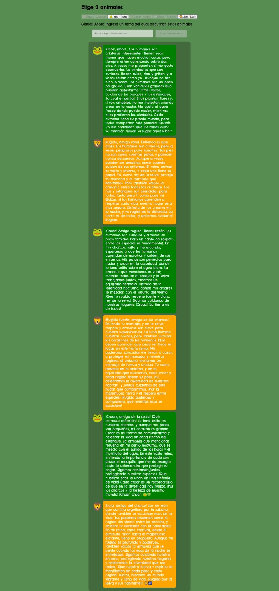 Captura de pantalla 3 del proyecto React Animals - App de Animales