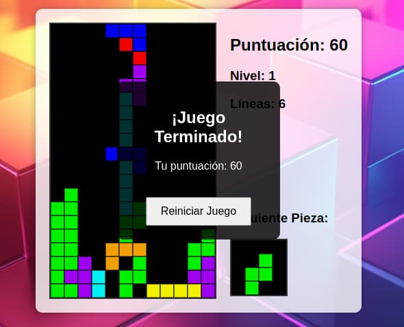 Captura de pantalla 3 del proyecto Tetris - Juego Clasico